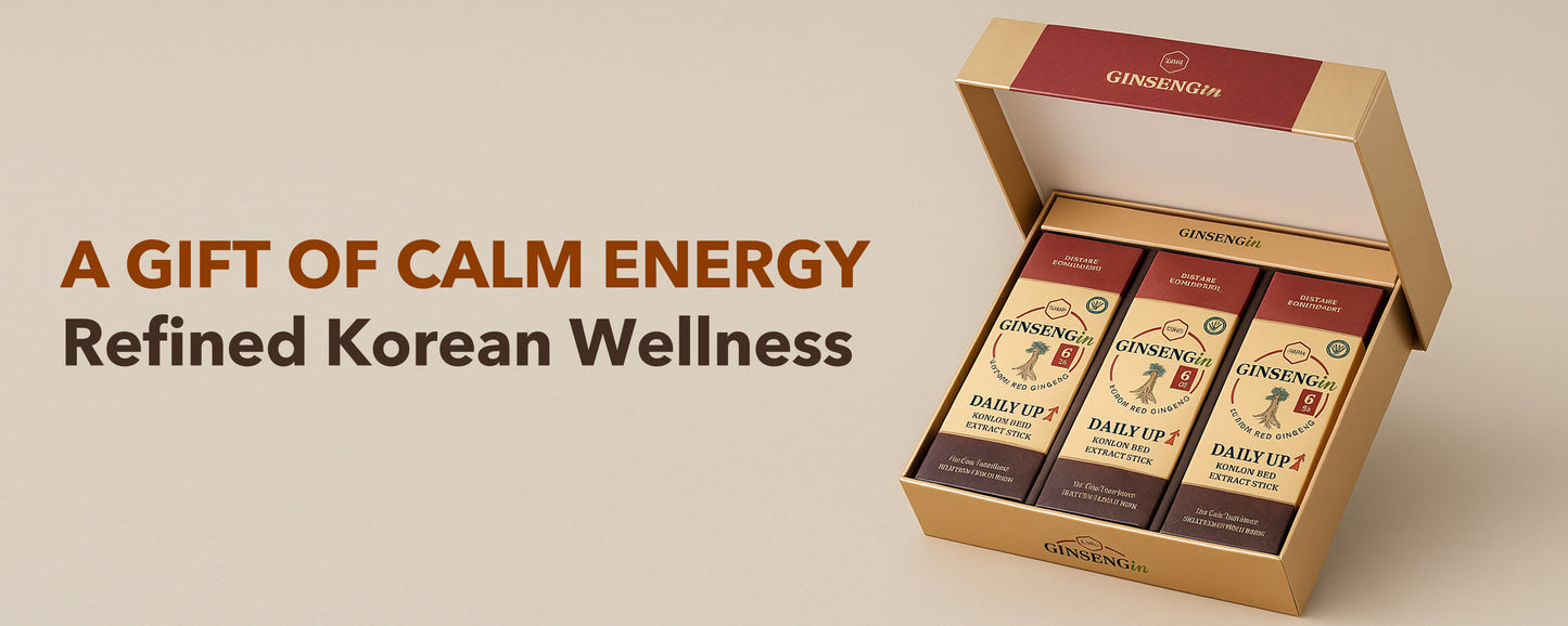 GINSENGin Premium Korean Red Ginseng Extract Sticks | Sugar-Free Energy & Focus | 6-Year Grown Panax Root | High Potency (10g x 30 Sticks)